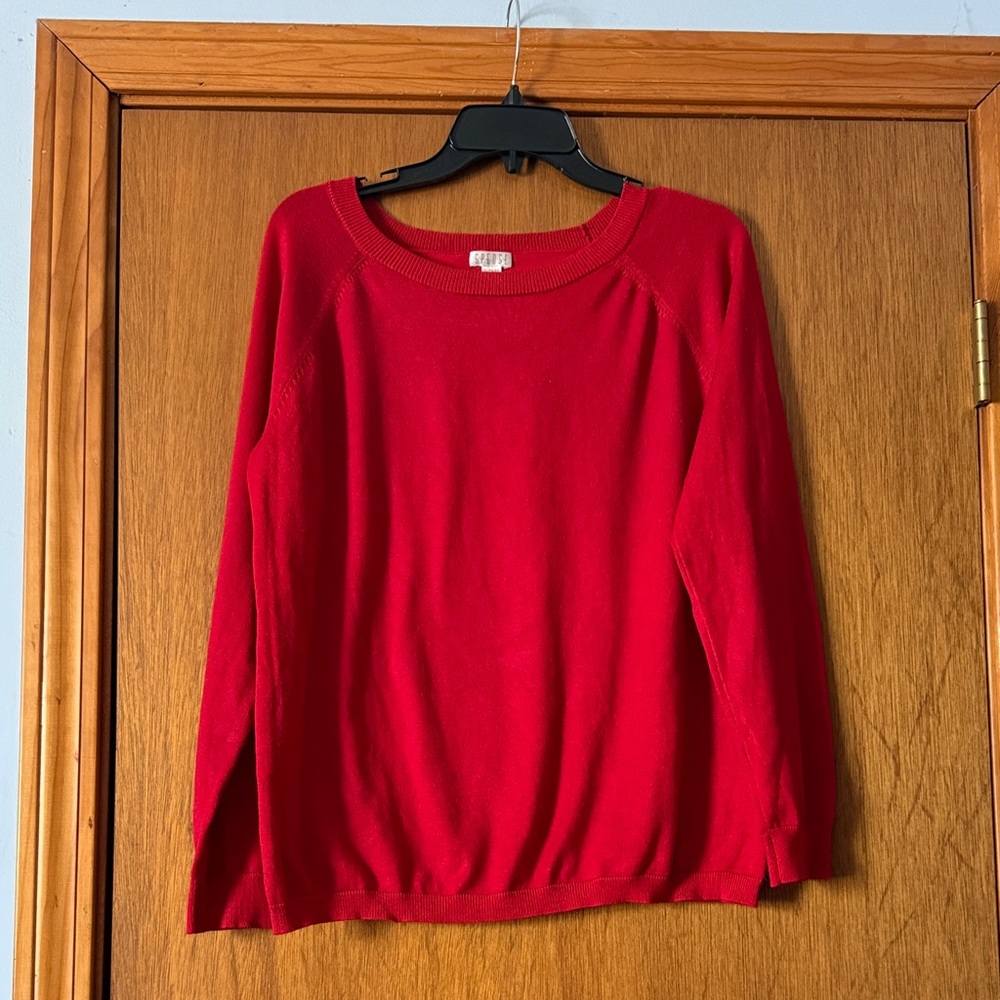 Spense Red Knit Sweater